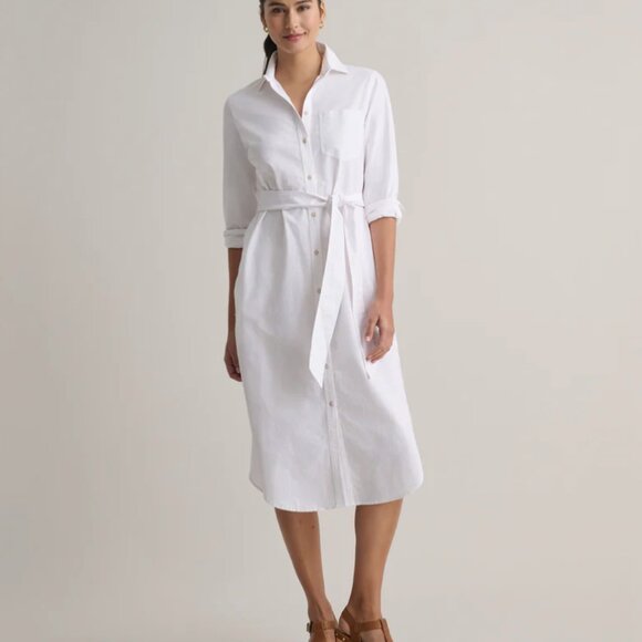 UNTUCKit | Cotton Oxford Relaxed Bailey Shirt Dress - Picture 1 of 3